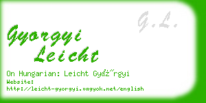 gyorgyi leicht business card